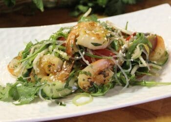 Prawn Noodle Salad Recipe - TheRecipe.Website