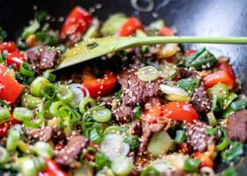 Thai Beef Stir Fry Recipe - TheRecipe.Website