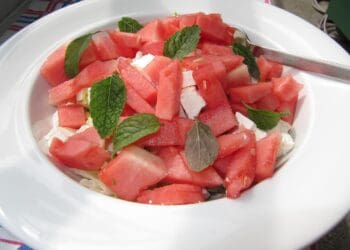 Watermelon and Feta Salad Recipe - TheRecipe.Website