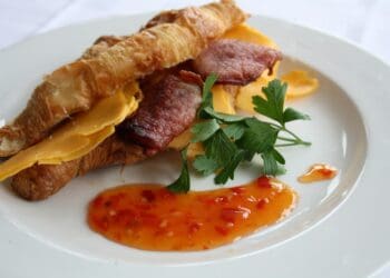 Cheesy Bacon Croissant Recipe - TheRecipe.Website