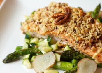 Nutty Salmon Stacks Recipe - TheRecipe.Website