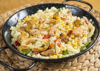 Squid Seafood Paella Recipe - TheRecipe.Website