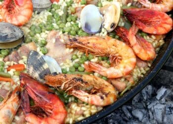 Prawn and Clam Paella Recipe - TheRecipe.Website