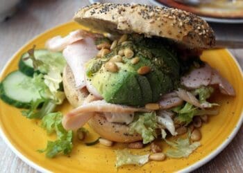 Chicken and Avocado Bagel Recipe - TheRecipe.Website