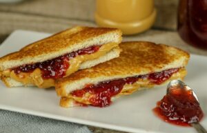 Peanut Butter and Jelly Toasted Sandwich Recipe - TheRecipe.Website