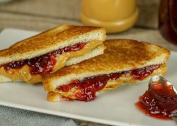 Peanut Butter and Jelly Toasted Sandwich Recipe - TheRecipe.Website